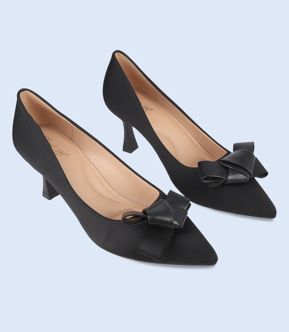 BW10144 BLACK Women Court shoes Borjan