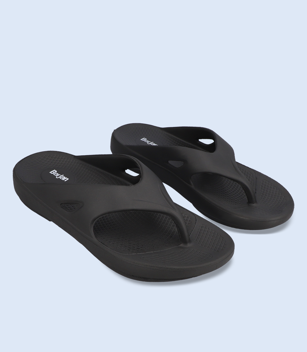 BM5296 BLACK Men Flip flop Borjan