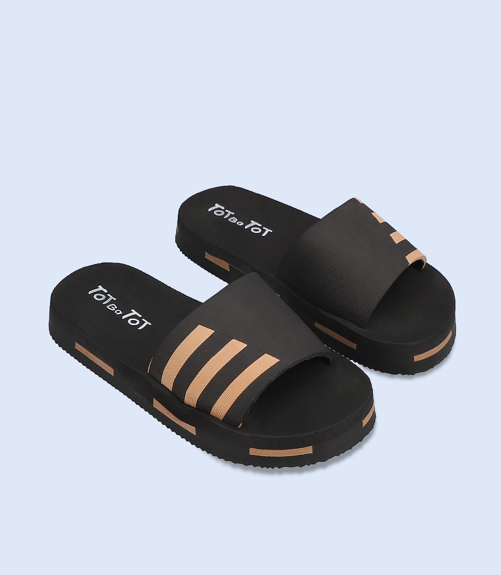 KB0168 BLACK Boy Slipper Borjan