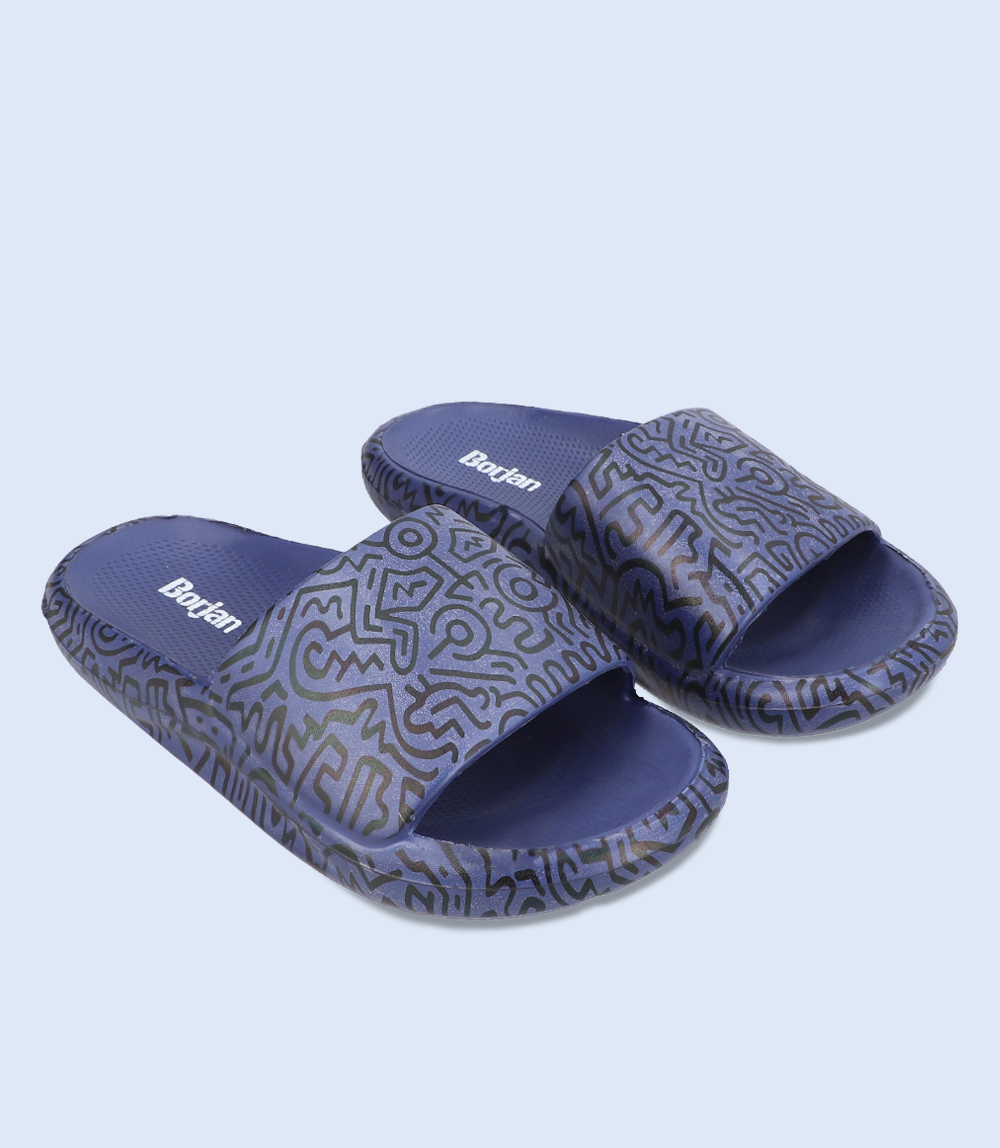 BW8911 NAVY Women Sliders Borjan