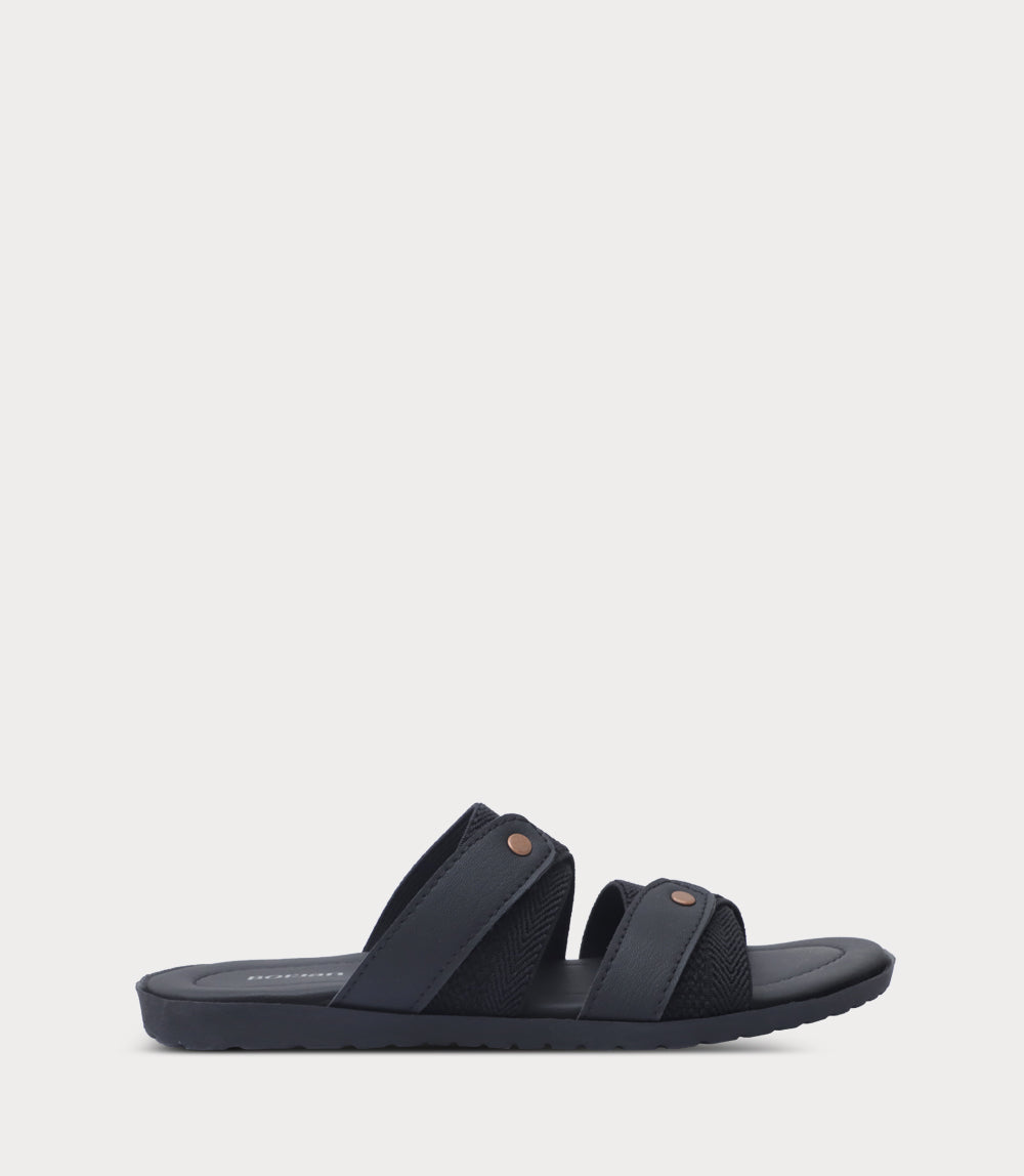 Men Slipper-BLACK