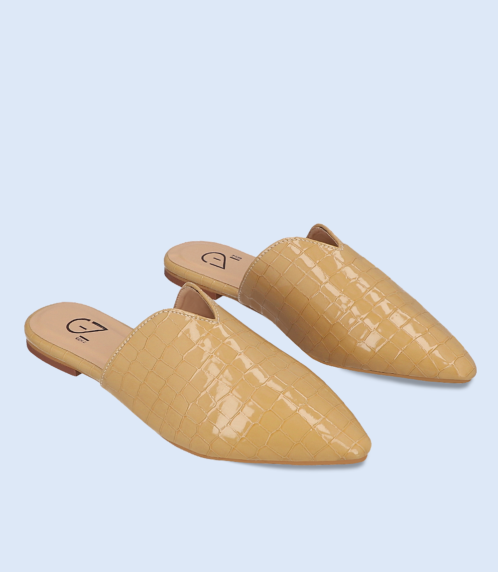 BW8235-NUDE-Women Casual Mules