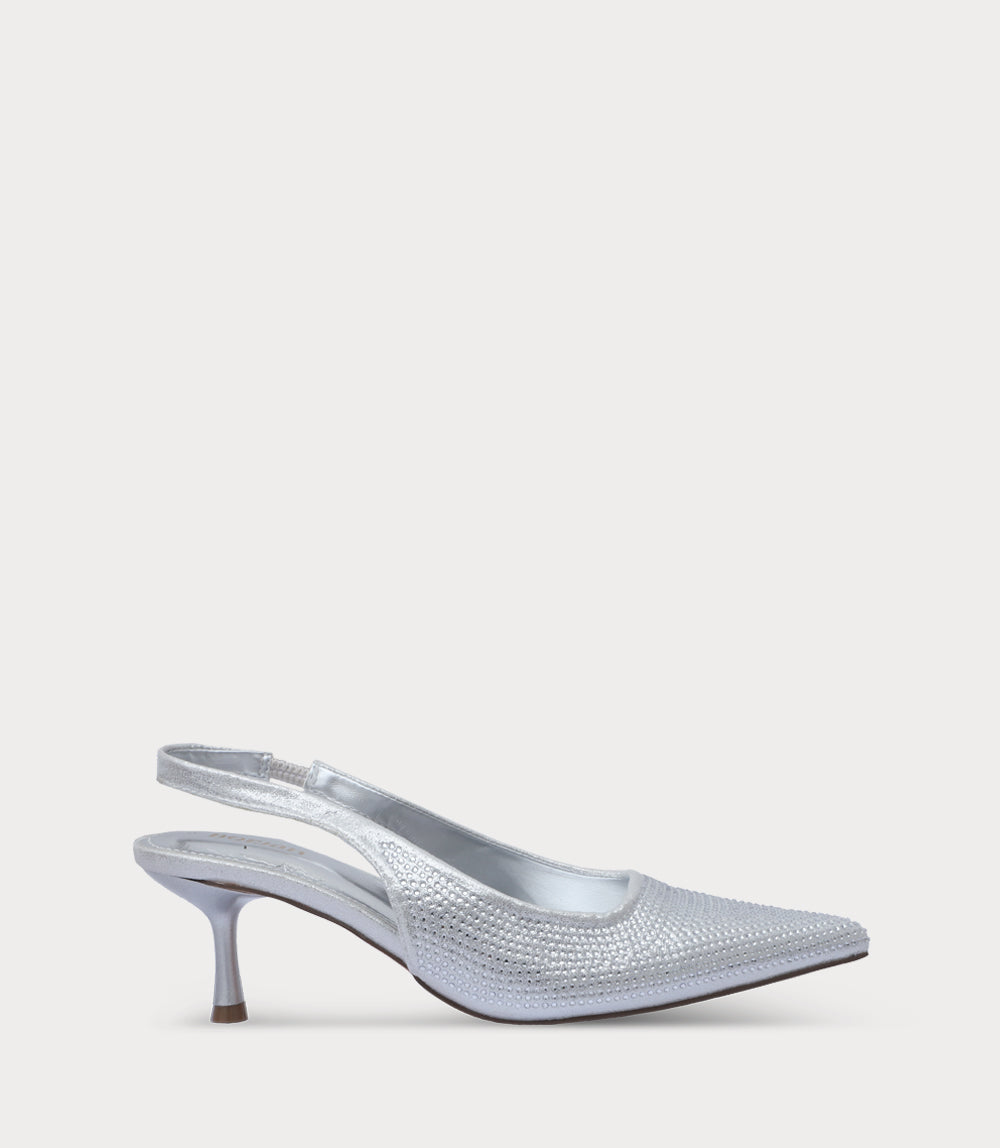 Women Sling Back-SILVER