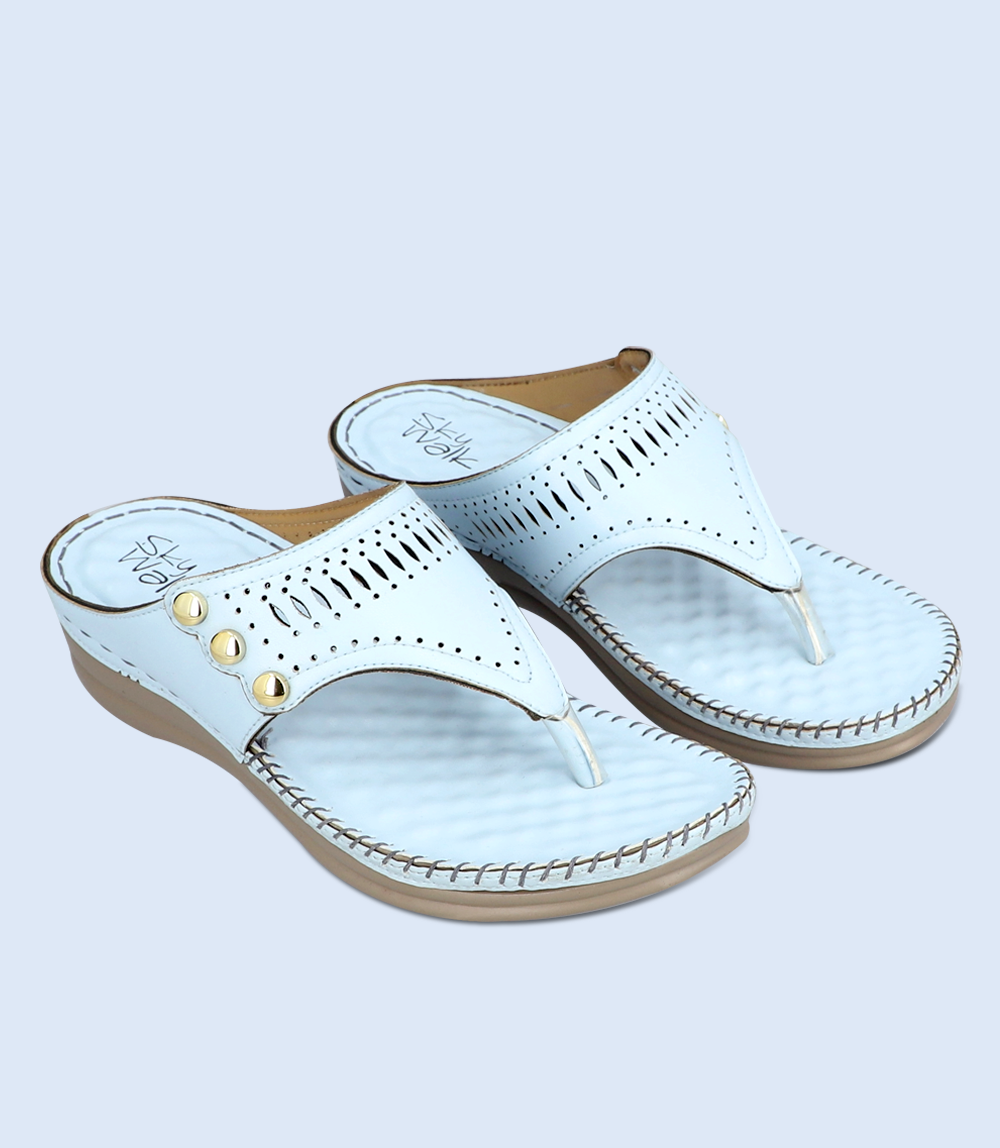 Chappal Pakistani Shoes For Girls Women Chappal-ICE BLUE – Borjan