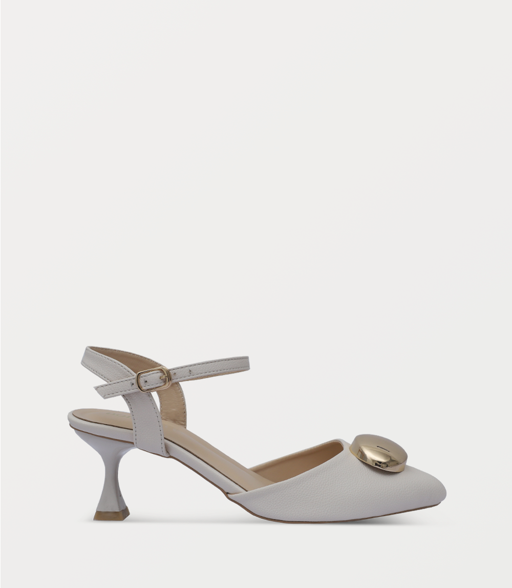 Women Sling Back-BEIGE