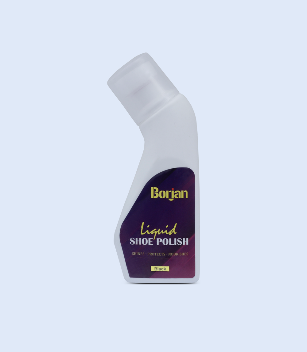 Blue liquid top shoe polish