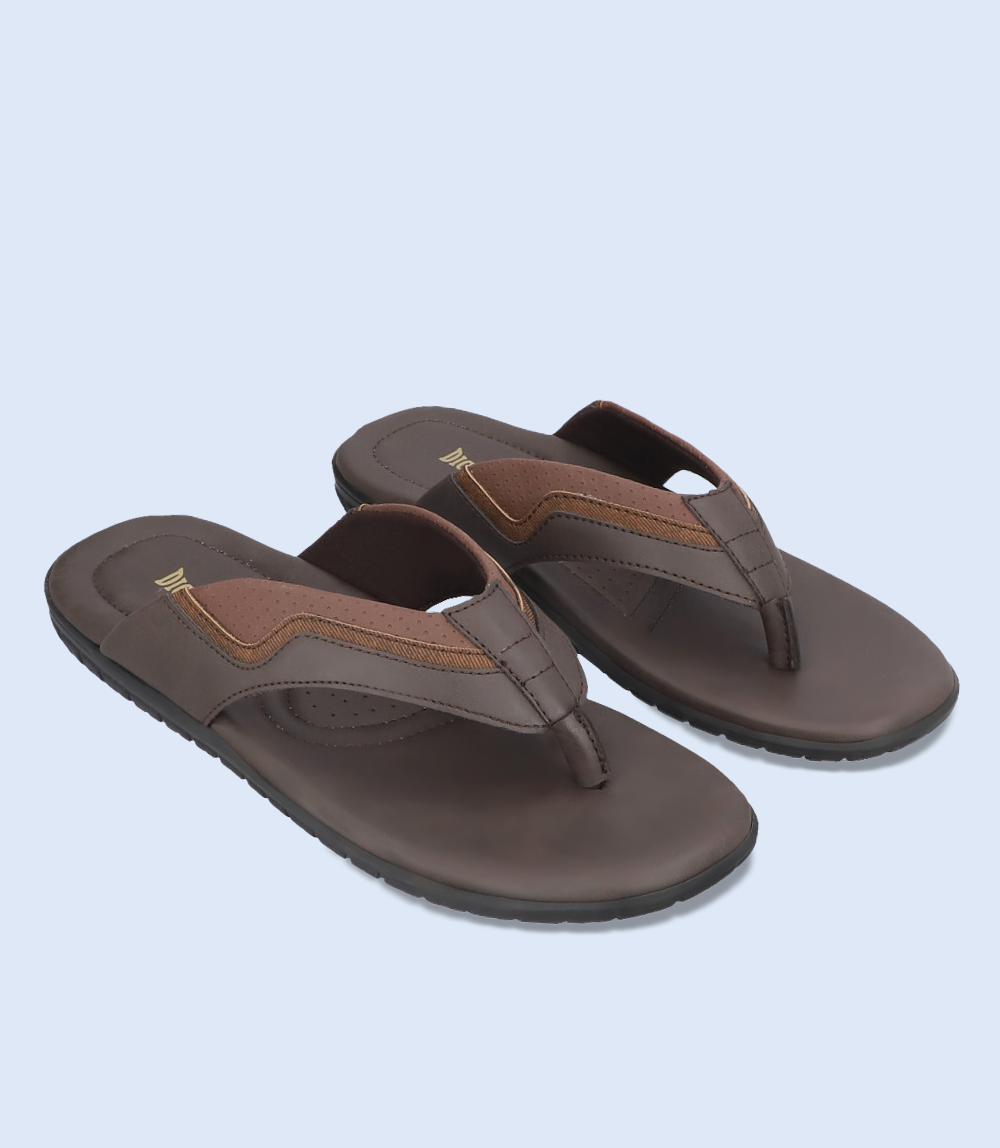 BM5559 BROWN Men Casual Chappal Borjan