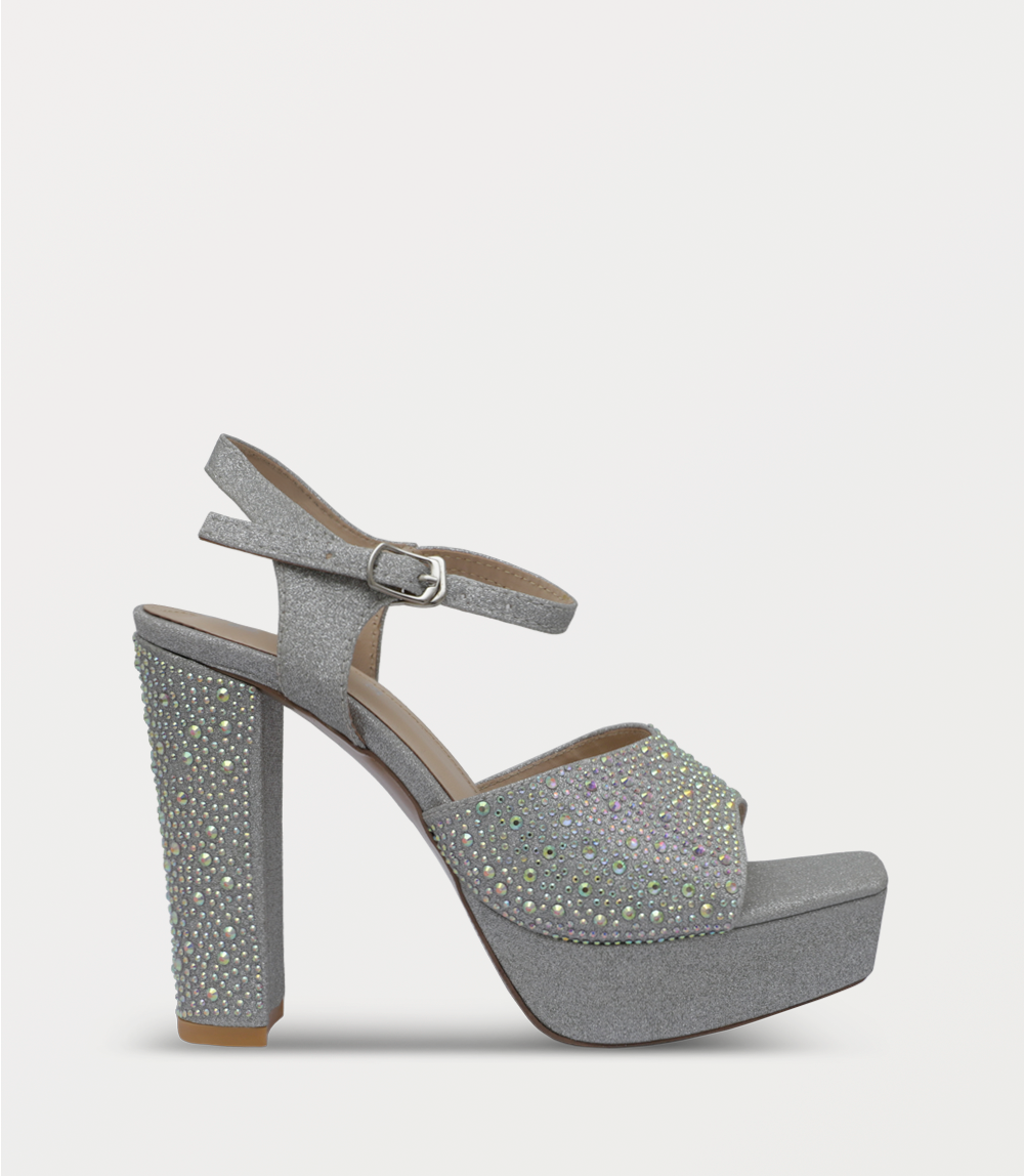 Women Sandal Heels-SILVER – Borjan1