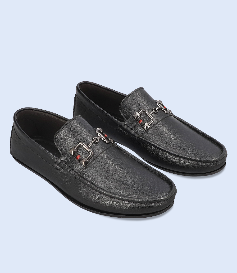 BM6696 BLACK Men Loafer Borjan