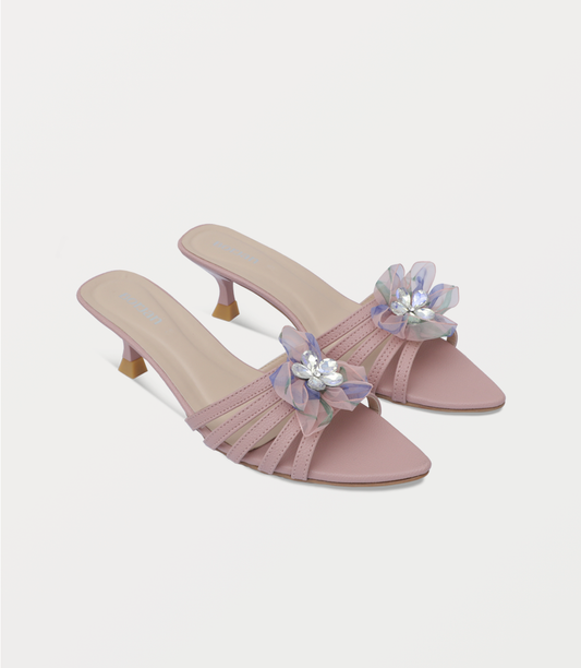 Women Slipper Heels-PINK