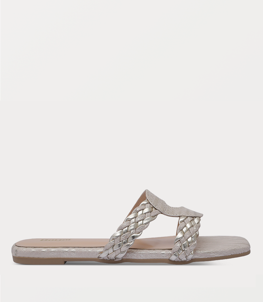 Women Slipper-BEIGE/GOLD