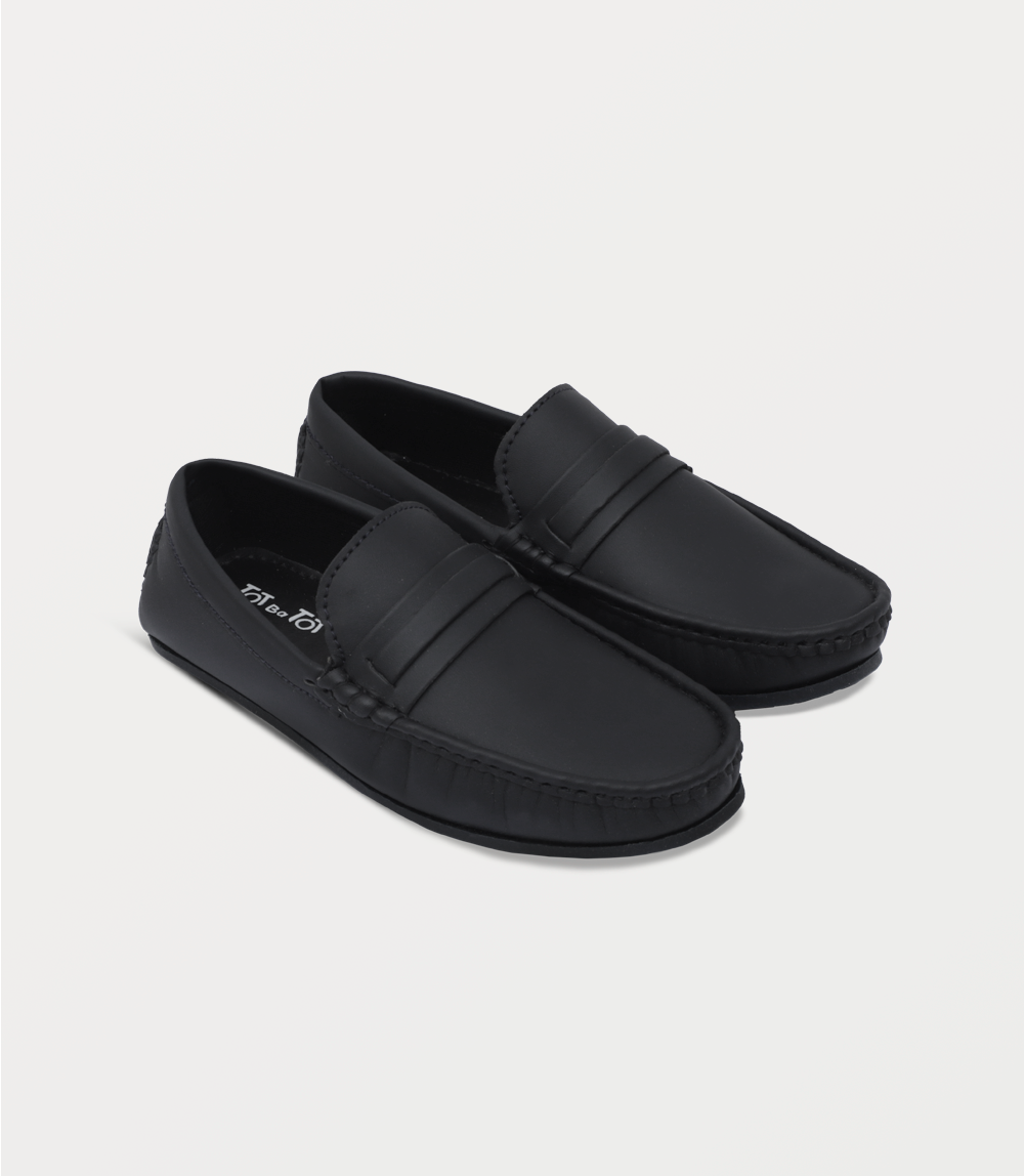 Boy Moccasin-BLACK