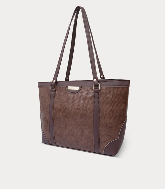 Women Shoulder Bag-BROWN