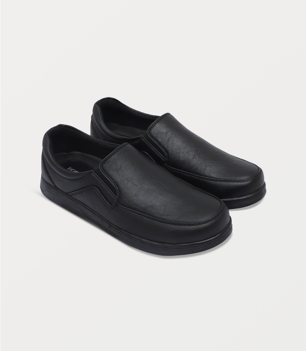 Men Slip On-BLACK