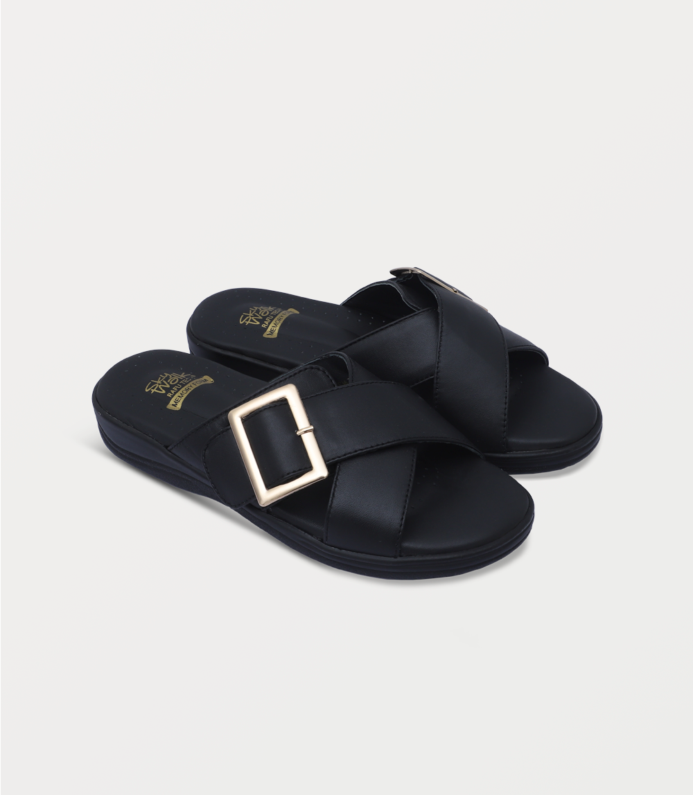 Women Comfort Slipper-BLACK