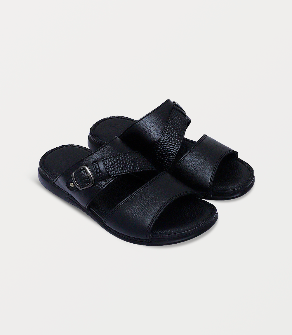 Men Slipper-BLACK