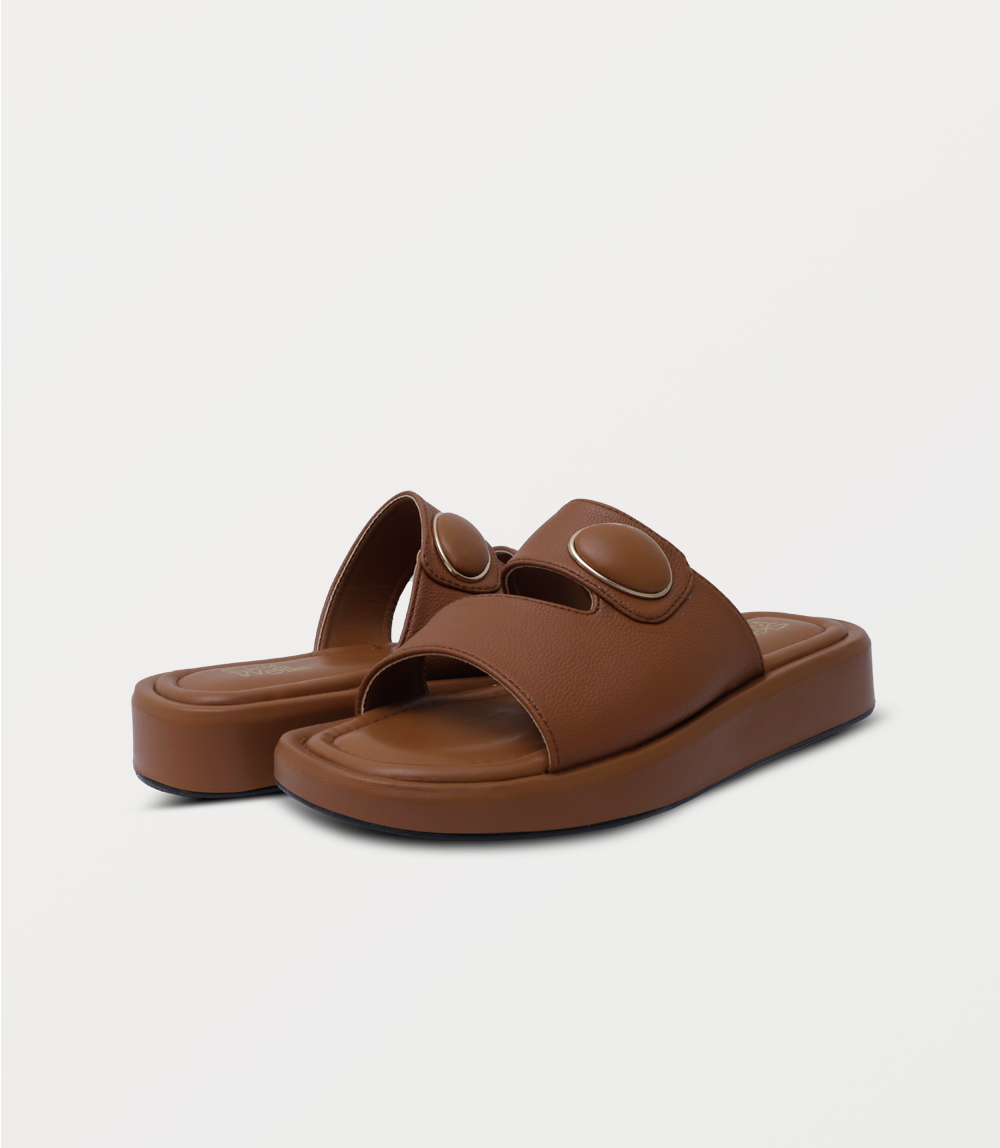 Women Comfort Slipper-TAN