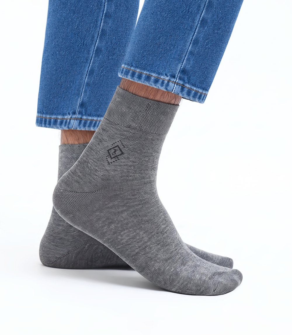Men Socks-NAVY/GREY