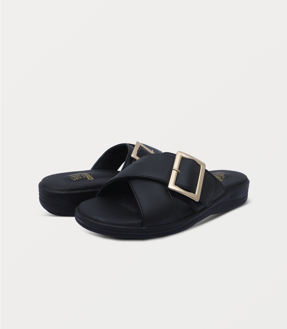 Women Comfort Slipper-BLACK
