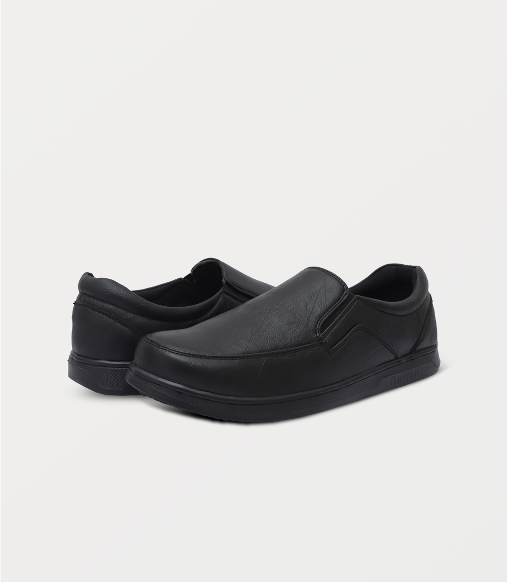 Men Slip On-BLACK