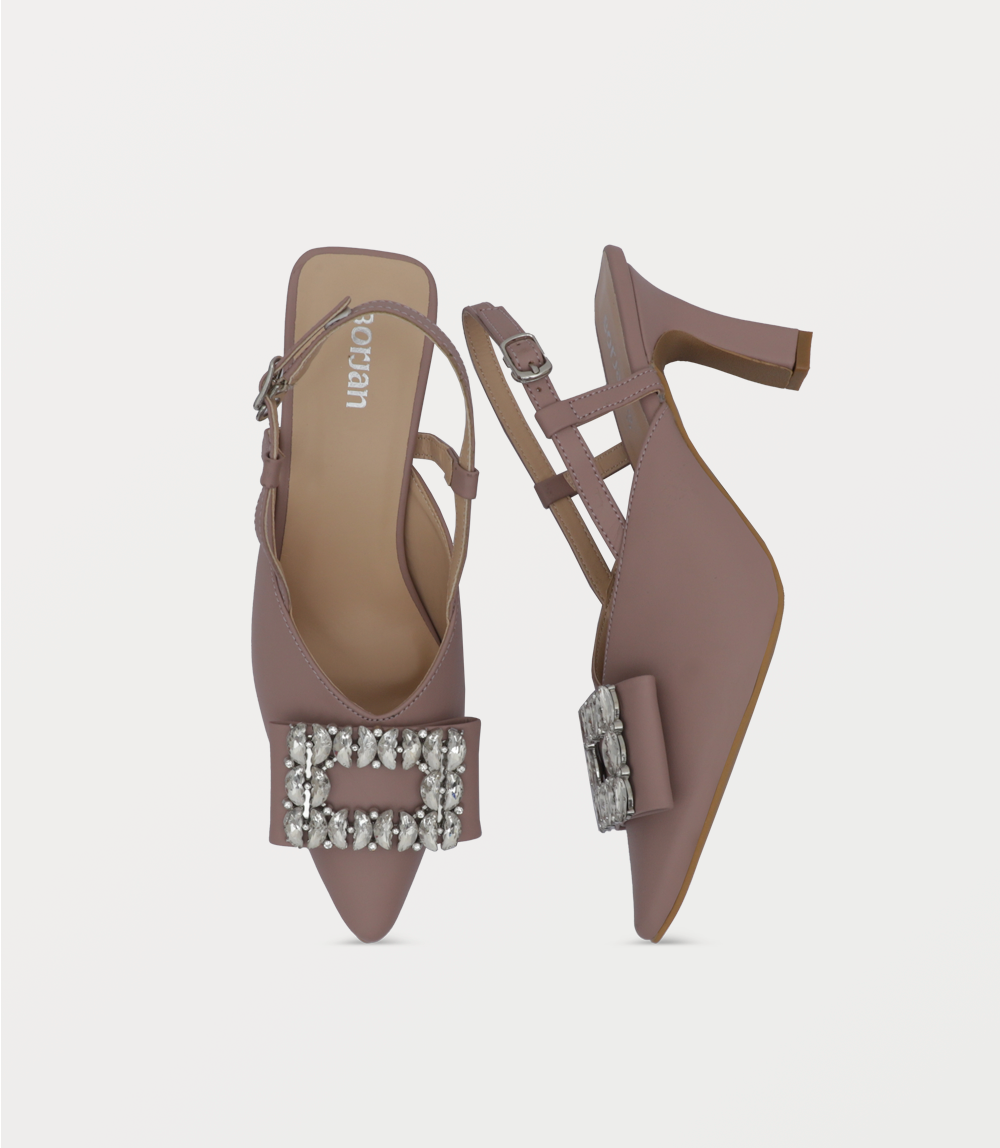 Women Sling Back-DUSTY PINK