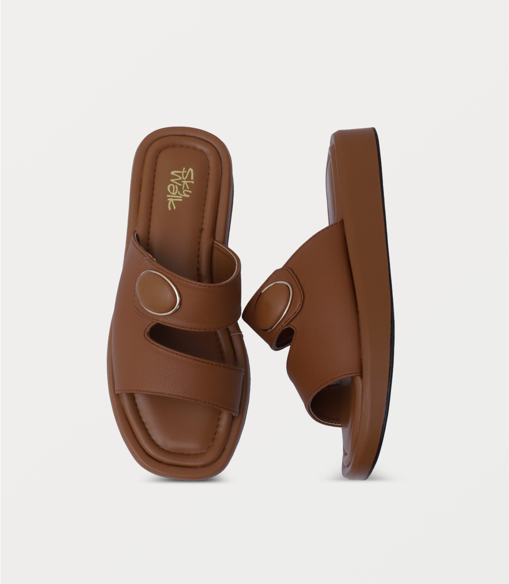 Women Comfort Slipper-TAN