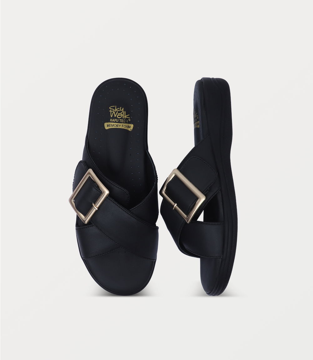 Women Comfort Slipper-BLACK