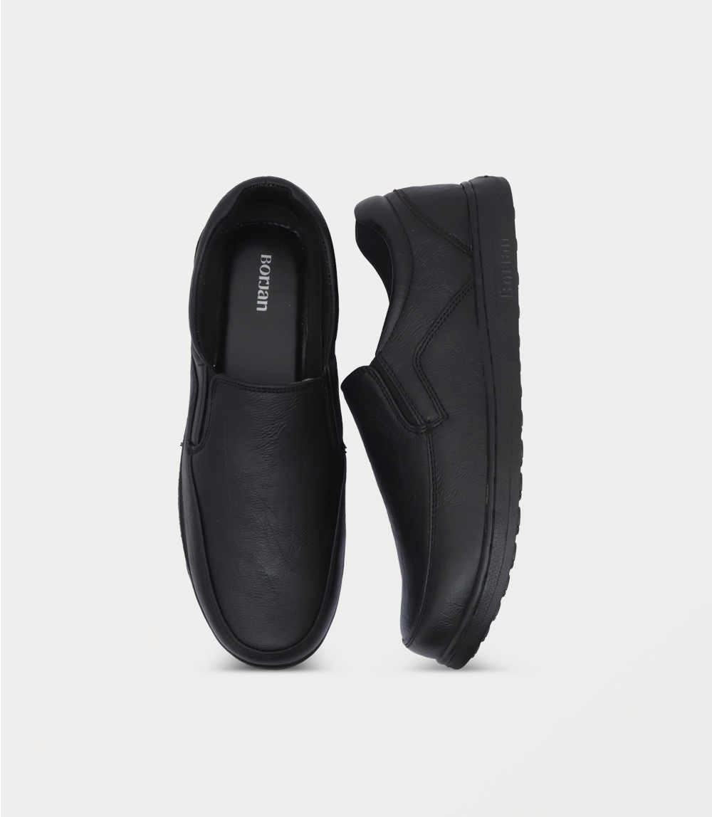 Men Slip On-BLACK