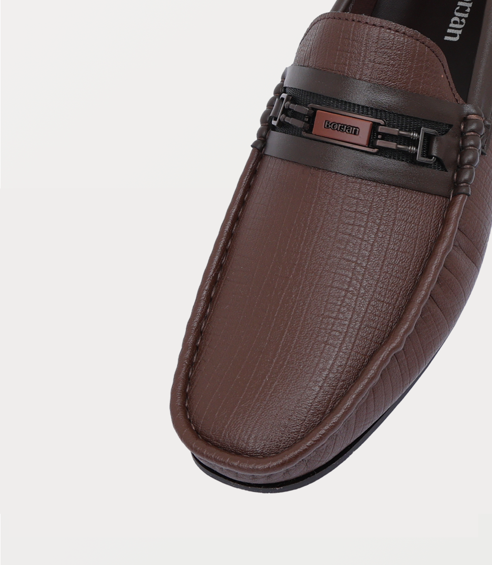 Men Moccasin-BROWN