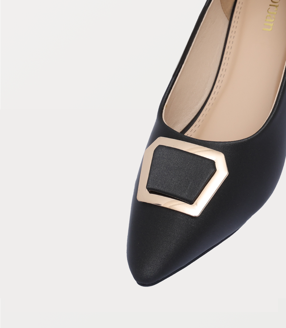 Women Court Shoes-BLACK