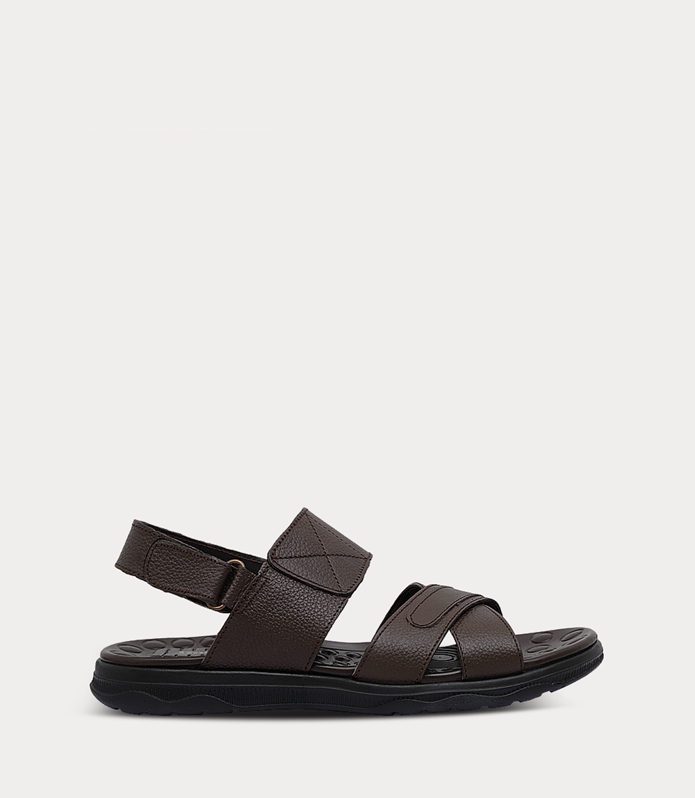 Men Sandal-BROWN