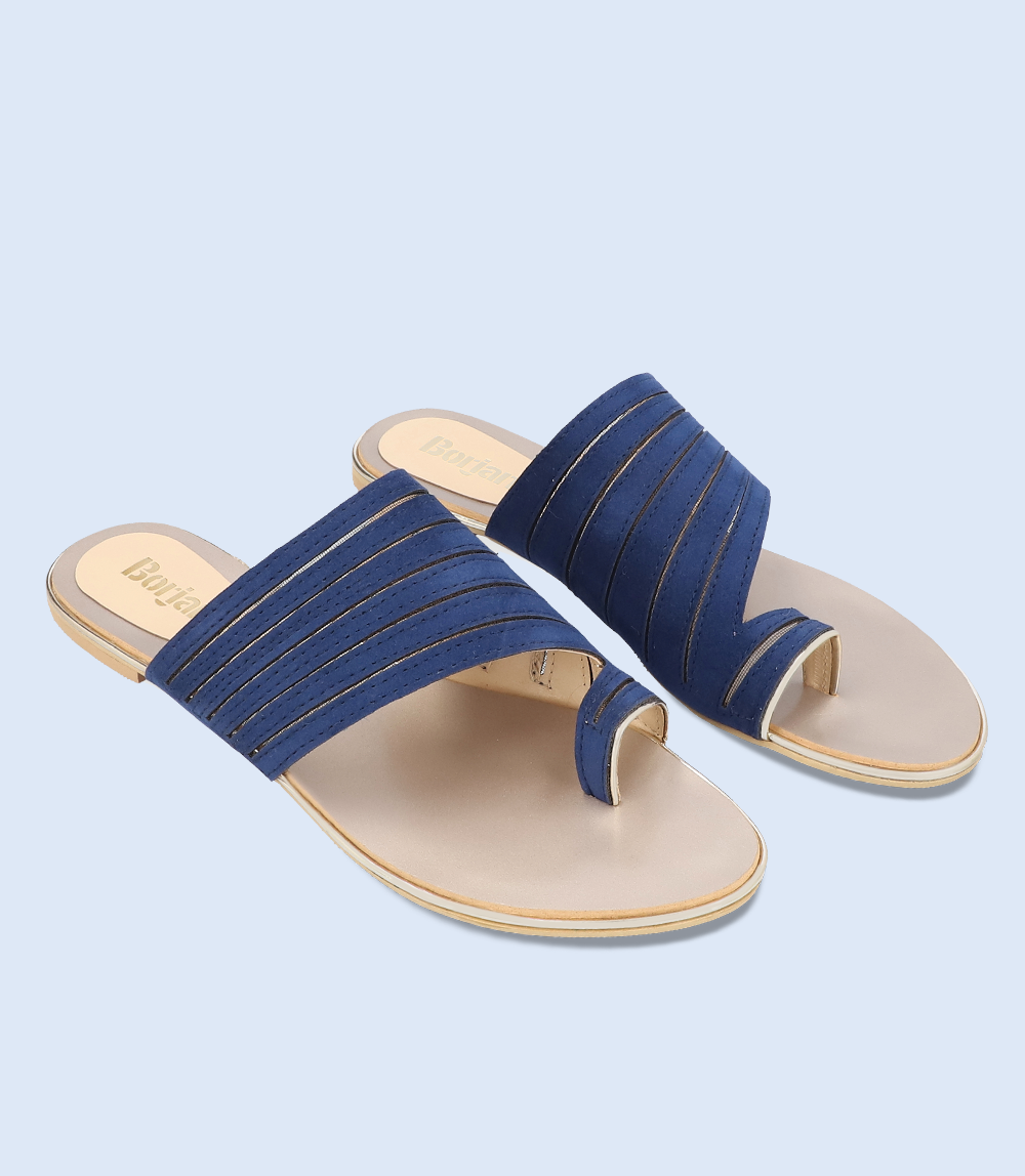 W7865 NAVY Women Casual Chappal Borjan