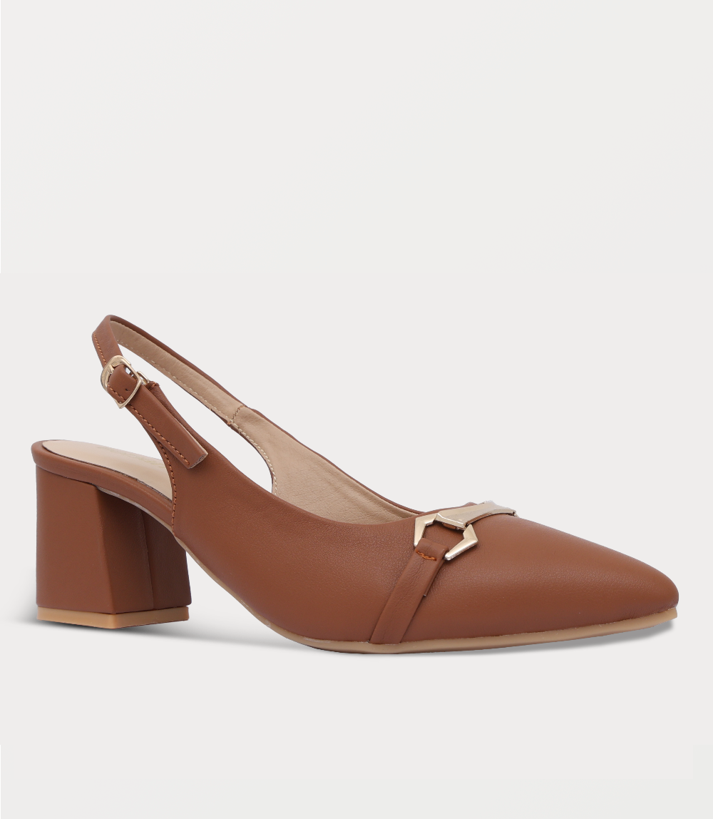Women Sling Back-TAN