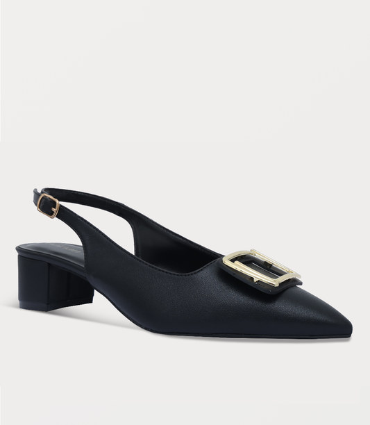 Women Sling Back-BLACK