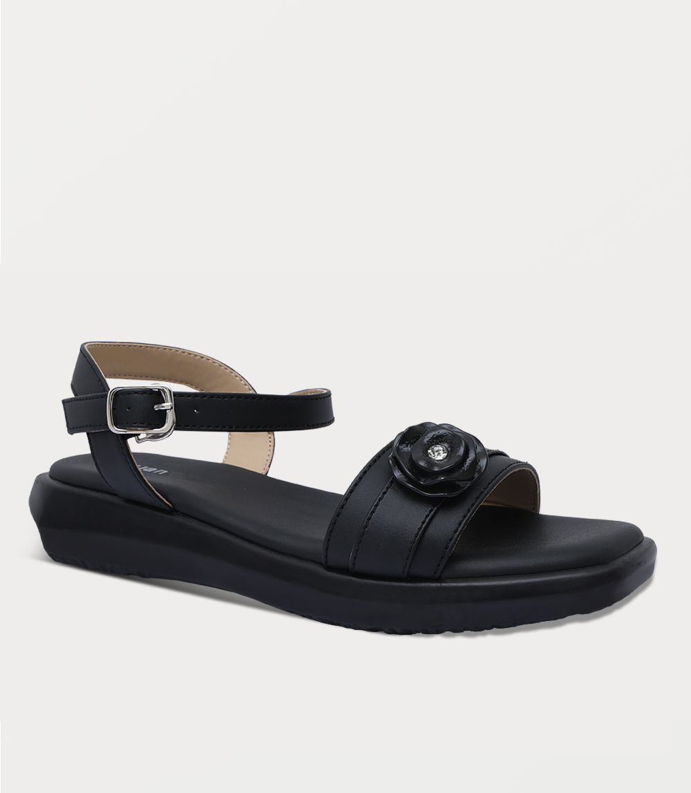Women Comfort Sandal-BLACK