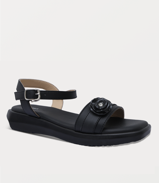 Women Comfort Sandal-BLACK