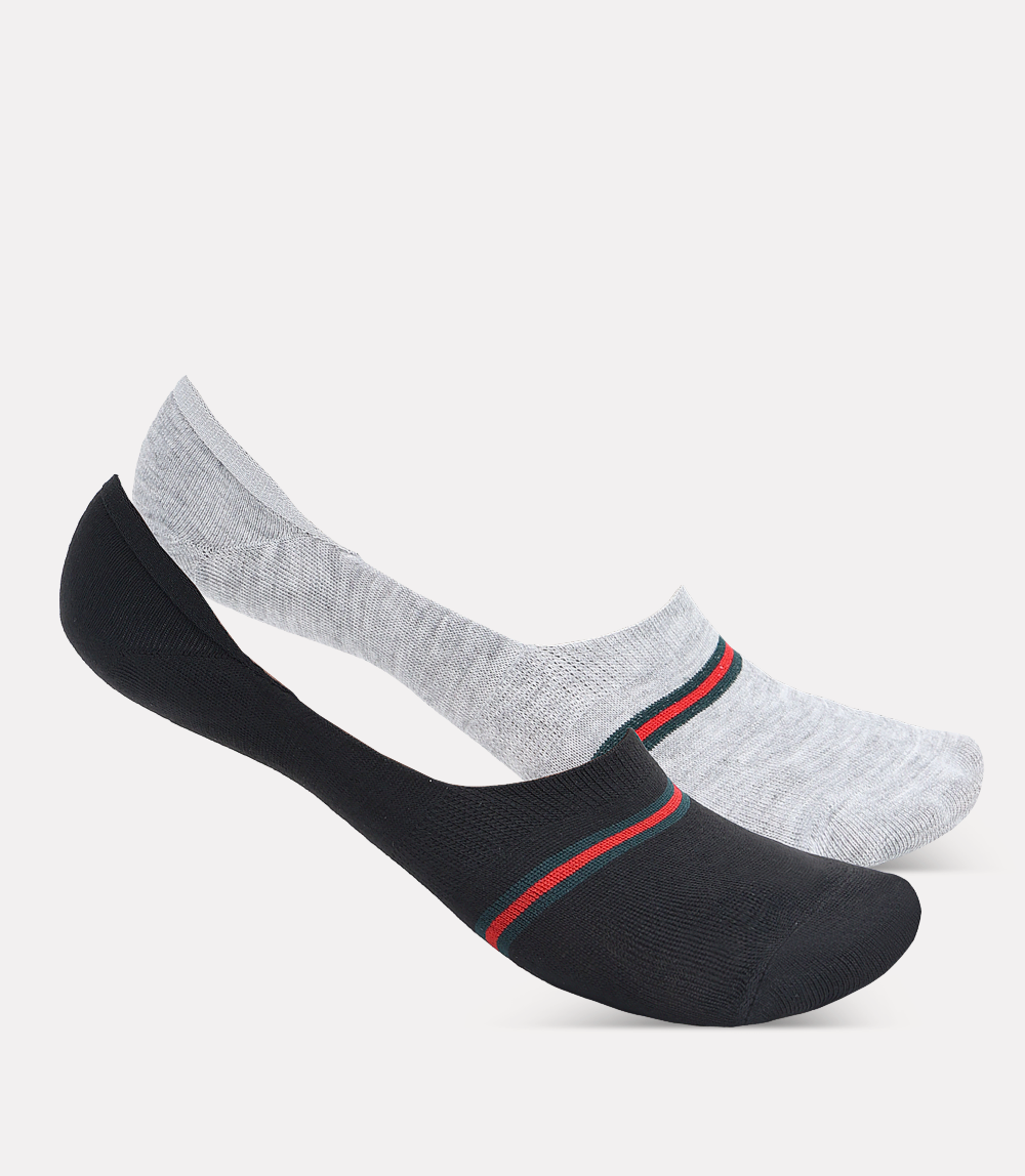 Men Socks-BLK/L GREY