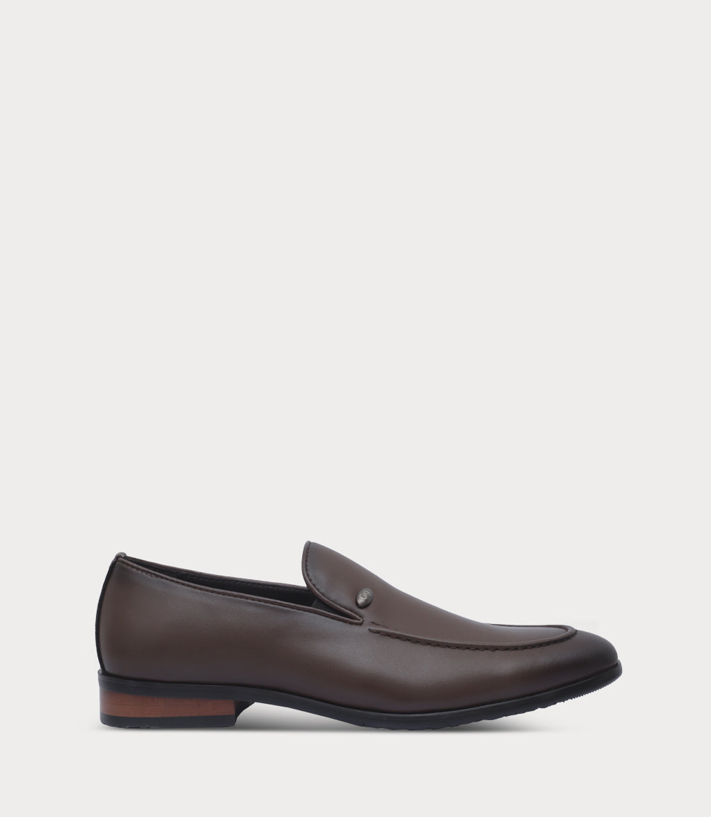 Men Slip On-BROWN