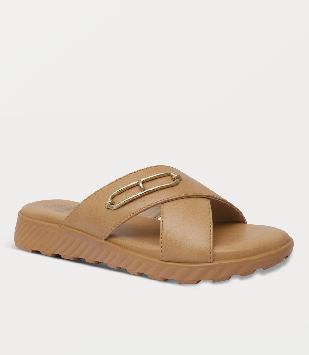 Women Comfort Slipper-MUSTARD