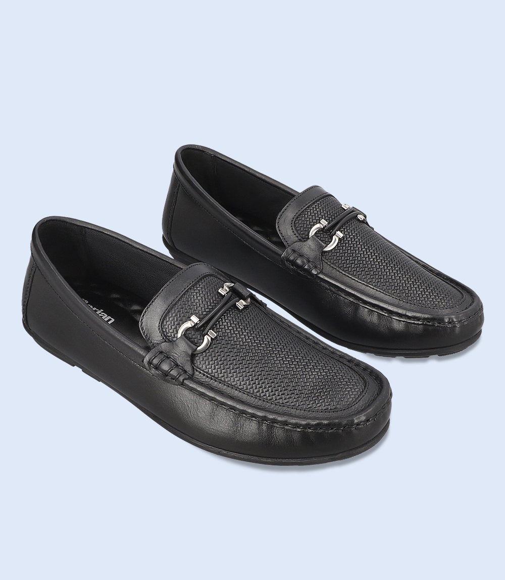 Men Loafers-BLACK