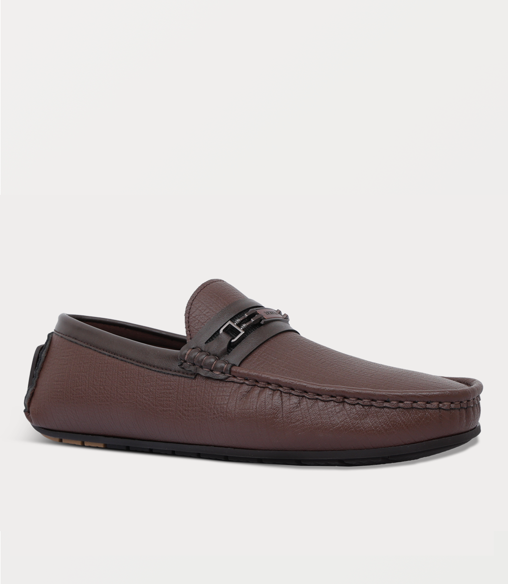 Men Moccasin-BROWN