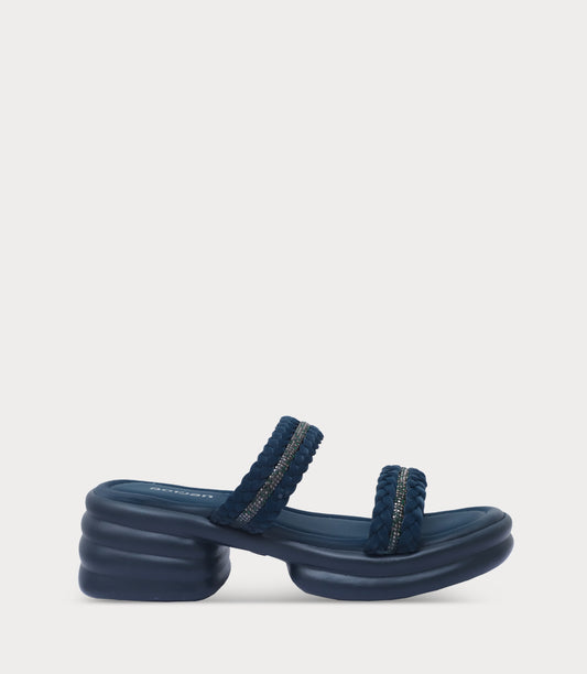 Women Platform Slipper-TEAL
