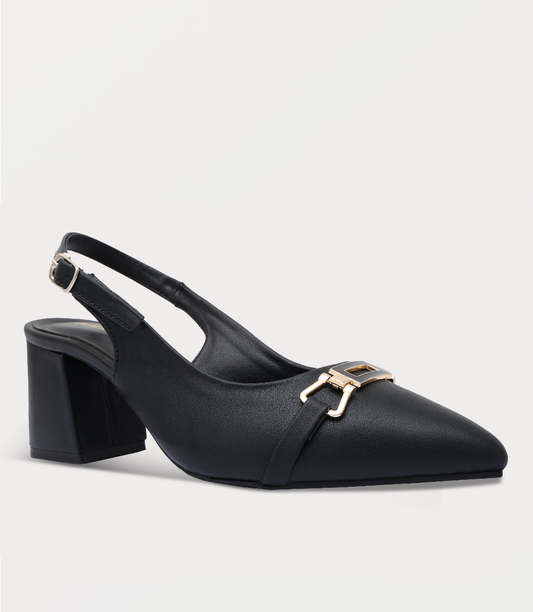 Women Sling Back-BLACK