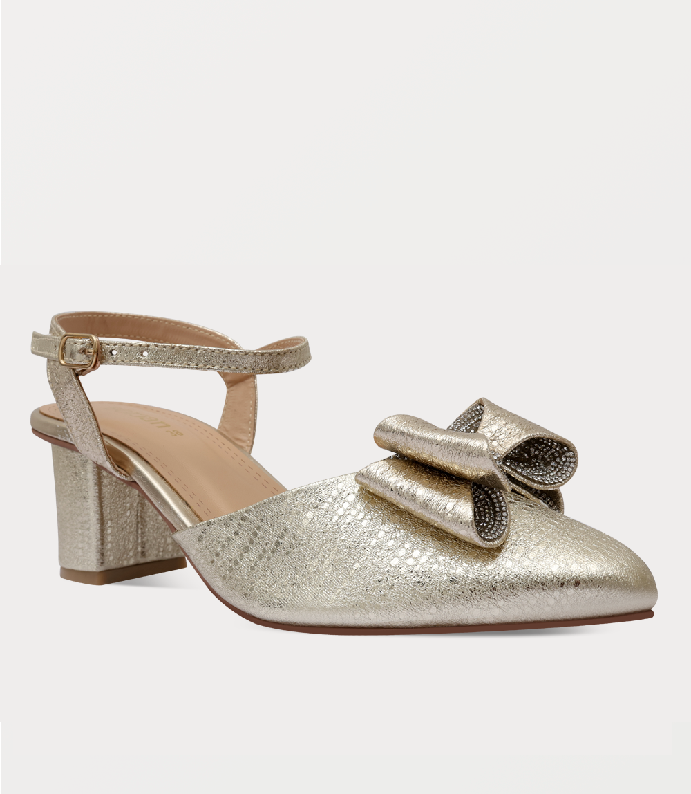 Women Sling Back-GOLDEN