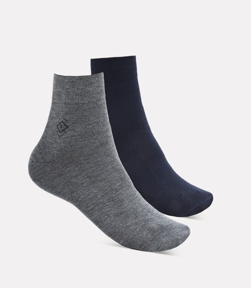 Men Socks-NAVY/GREY
