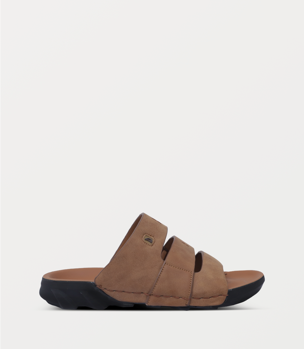 Men Slipper-LIGHT BROWN