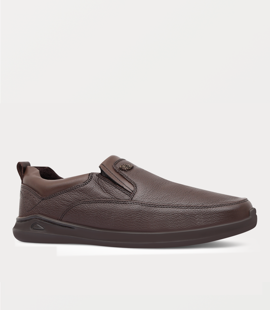 Men Slip On-BROWN