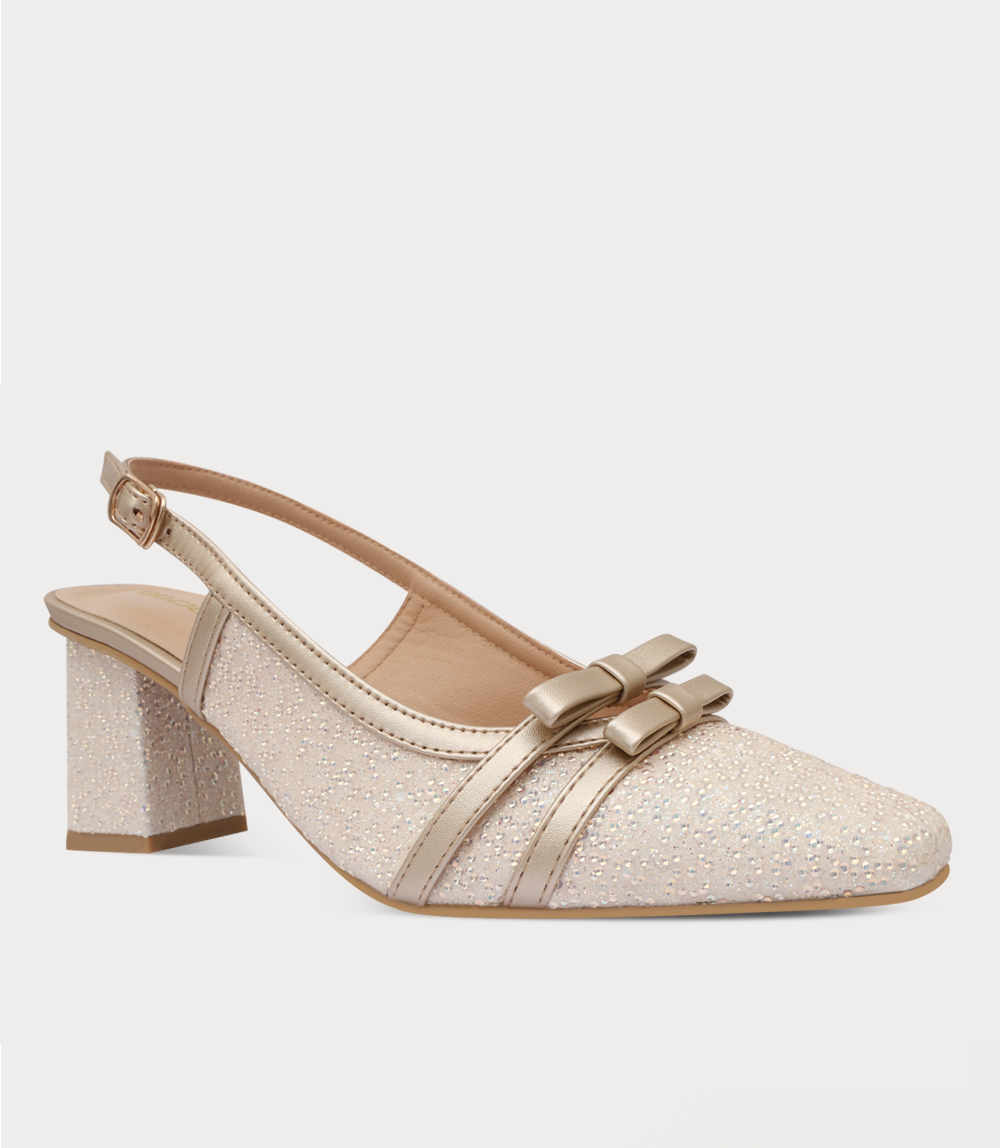 Women Sling Back-GOLDEN