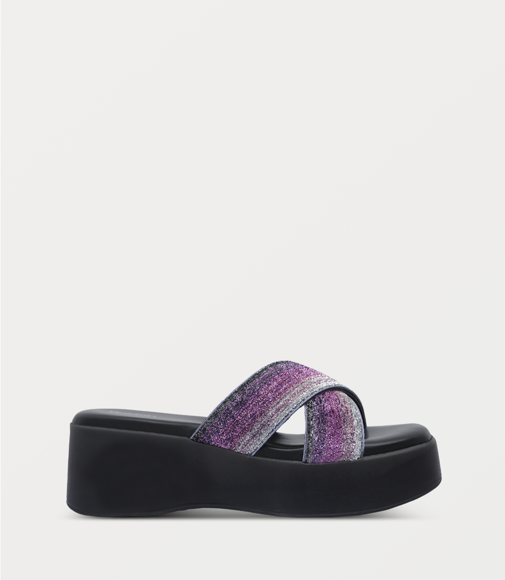 Women Platform Slipper-PURPLE