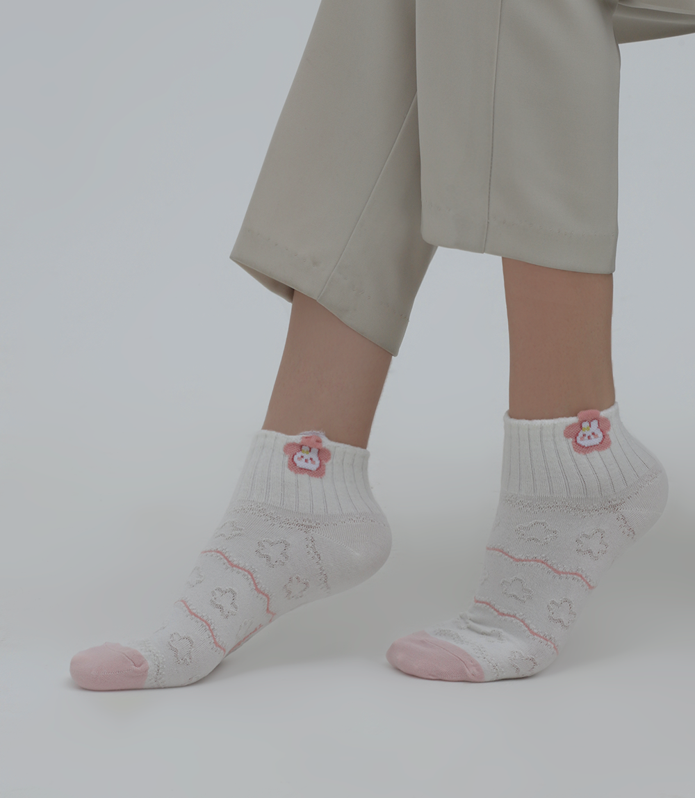 Women Socks-OFF WHITE